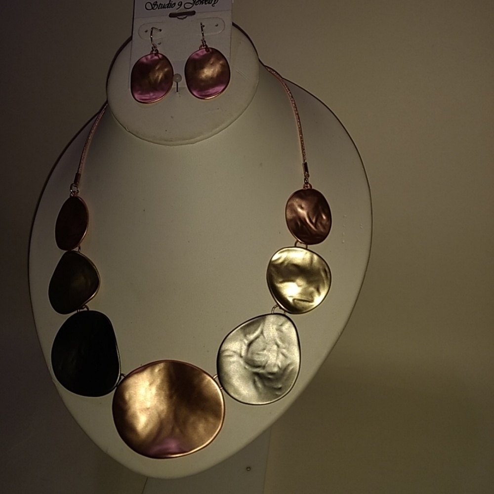 Handcrafted Necklace and Earrings Set